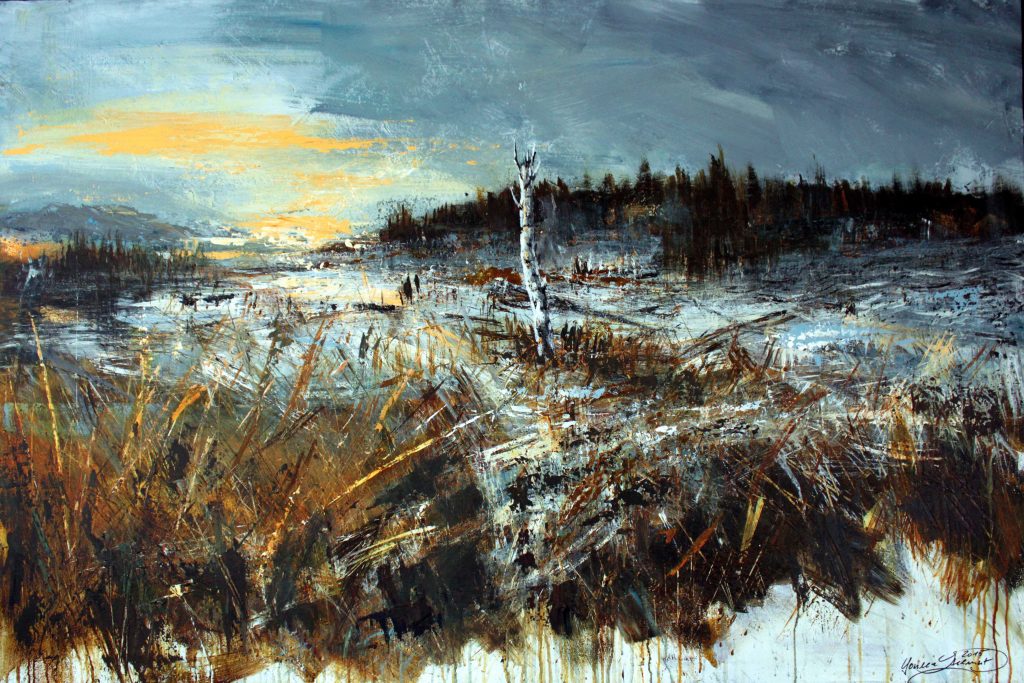 Landschaft, Acryl, Leinwand, 80 x 120 cm, 2015