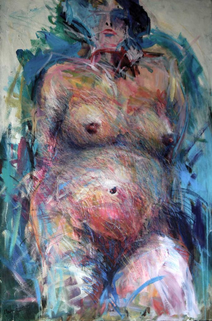 Nude, Acryl, Leinwand, 120 x 80 cm, 2024