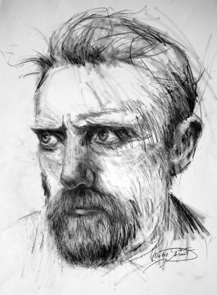 Vincent van Gogh, Graphit, Papier, 63 x 45 cm, 2025